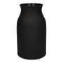 Jarrón de flores LUNARA de cristal, negro mate, 21 cm, Ø 12 cm