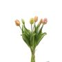 Ramo de tulipanes artificiales surtidos LONA, rosa-melocotón-amarillo, 40 cm