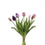 Ramo de tulipanes sintéticos surtido LONA, rosa-lila, 40cm