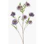 Rama artificial de Scabiosa RUXTER, lila, 110 cm, Ø 7-9 cm