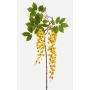 Rama artificial de glicinia NISSRINE con flores, amarilla, 145 cm