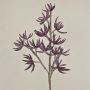 Rama artificial de espuma plástica de Sedum rubrotinctum MOMOKA, violeta oscuro, 105 cm