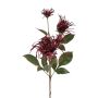 Rama de crisantemo artificial MIRANE, rojo burdeos, 70 cm
