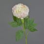 Flor artificial de peonía SEDFY, color crema y rosa pálido, 60 cm, Ø 10 cm
