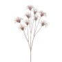 Decoración de clemátide con frutos HARWAY, rosa y dorado, 70 cm, Ø 7 cm