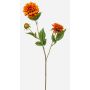 Rama artificial de dalia CEVAST, naranja, 70 cm, Ø 7-8 cm
