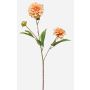 Rama artificial de dalia CEVAST, color melocotón, 70 cm, Ø 7-8 cm