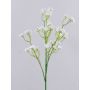 Flor textil de gypsophila CECILIA, blanca, 70 cm, Ø 1 cm