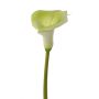 Flor artificial de cala MIRAC, verde y blanco, 75 cm, 12 x 15 cm