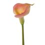 Flor artificial de cala MIRAC, rosa y amarillo, 75 cm, 12 x 15 cm