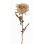Rosa artificial NAJMA, aspecto seco, crema-rosa, 65cm, Ø10cm