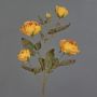 Rama de rosa artificial SITARA, aspecto seco, naranja-amarillo, 75 cm, Ø 5-8 cm
