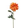 Flor artificial de dalia NIRVATHIA, naranja, 55 cm