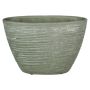 Maceta ovalada de cerámica para orquídeas ADELPHOS, muescas, gris-marrón, 32x14,5x22,5cm