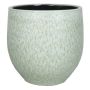 Maceta de cerámica ELIEL, moteada, verde menta-blanco, 28cm, Ø28cm