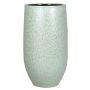Jarrón de cerámica ELIEL, moteado, verde menta-blanco, 35cm, Ø18cm