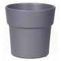 Maceta para orquídeas MARIVAN, cerámica, gris oscuro-mate, 12,5cm, Ø13,5cm