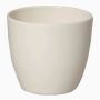 Macetero grande TEHERAN BASAR, cerámica, crema, 27cm, Ø32cm