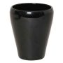 Jarrón para orquídeas NAZARABAD, cerámica, negro, 17cm, Ø14cm