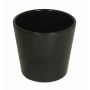 Maceta para orquídeas BANEH, cerámica, negro, 12,5cm, Ø13,5cm