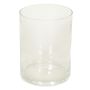 Jarrón de cristal cilíndrico SANSA OCEAN, transparente, 20cm, Ø15cm