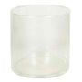 Vaso para velas cilíndrico SANYA OCEAN, transparente, 15cm, Ø15cm