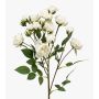 Flor artificial «Rama de rosa» TOSSA, blanca, 60 cm, Ø 1-4 cm