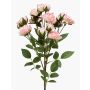 Rama de rosas artificial TOSSA, rosa-crema, 60 cm, Ø 1-4 cm