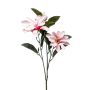Flor decorativa de magnolia BEGUR, rosa, 80 cm