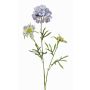 Flor artificial Scabiosa MONTIE, azul-lila, 75 cm, Ø 7-10 cm