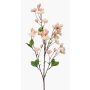 Rama decorativa de cerezo ornamental AKEMI con flores, color salmón, 90 cm