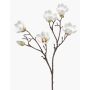 Magnolia artificial ANEU, color crema, 65 cm, Ø 7-8 cm