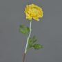 Ranúnculo artificial ELORIO, amarillo, 50 cm, Ø 10 cm