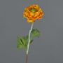 Ranúnculo artificial ELORIO, naranja-verde, 50 cm, Ø 10 cm