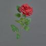 Rosa artificial PEZOS, rojo, 60 cm, Ø 10 cm