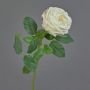 Rosa artificial «Kohl-Rose» CATINCA, color crema, 60 cm, Ø 9 cm