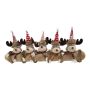 Parachoques navideño RUDIS con renos, beige, 88 x 15 x 30 cm