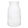Jarrón de flores LUNARA de cristal, transparente, 21 cm, Ø 12 cm