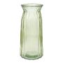Jarrón de mesa RUBIE de cristal, verde claro-transparente, 20cm, Ø10,8cm
