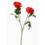 Rama de flores de ranúnculo artificial FLORANCE, naranja oscuro, 45 cm