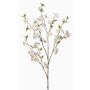 Rama decorativa de cerezo ornamental VERIANO con flores, blanco, 120 cm