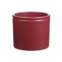 Maceta de cerámica ALCHIBA, rojo-mate, 12,5cm, Ø14cm