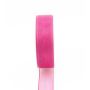Cinta de organza OSNA, rosa fuerte, 50 m, 10 mm