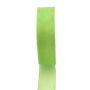 Cinta de organza OSNA, verde lima, 50 m, 10 mm