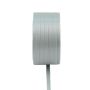 Cinta de satén doble VIPKE, gris claro, 50 m, 6 mm