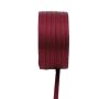 Cinta de satén doble VIPKE, rojo burdeos, 50 m, 3 mm