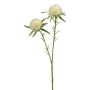 Rama de flores artificiales de dalia pompón SNURK, crema-verde, 45 cm, Ø 4,5 cm