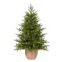 Árbol de Navidad artificial de yute VANTAA, saco, 90cm, Ø65cm