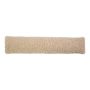 Cortacorrientes mullido ARIFA de tejido de peluche, beige, 90 x 20 x 15 cm