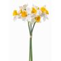 Ramo de narcisos artificiales BROZIN, blanco y amarillo, 40 cm
